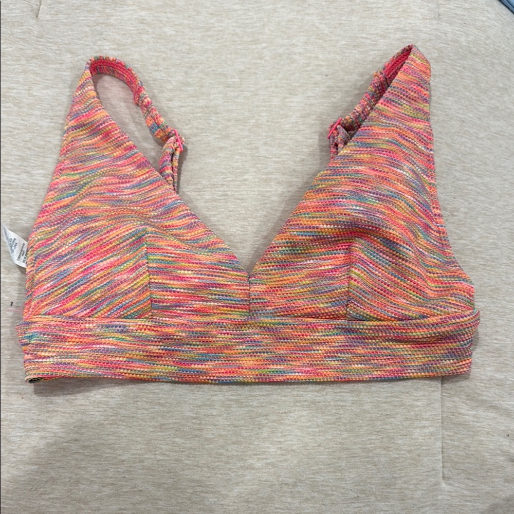 Aerie Pink and Orange V-Neck Bra Intimates